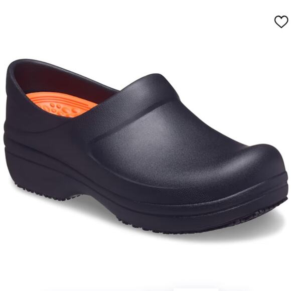 CROCS Women’s Neria Pro ll Slip-Resistant Work Clog. Black/Red interior. Size 9 - Picture 2 of 13